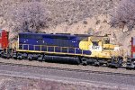 UTAH WB coal train has MK leaser SD45 MKCX #9541